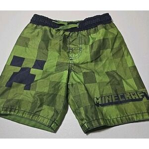 Minecraft Boy's Size 5T Swim Trunks